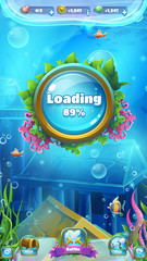 Atlantis ruins GUI - mobile format loading screen