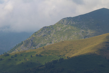 Fototapeta premium Amazing view on italian mountains in a cloudy day