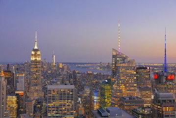Fototapeta na wymiar new york vue d'en haut