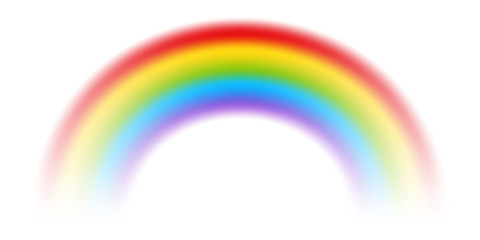 Obraz premium Vector rainbow with transparent effect