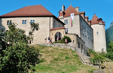 Fototapeta premium Schloss Gruyères, von Westen