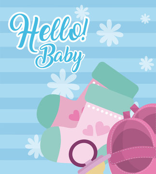 Hello baby card