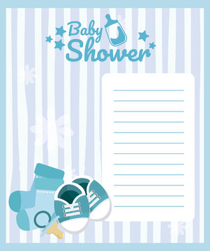 baby shower blank card