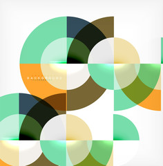 Modern circle abstract background