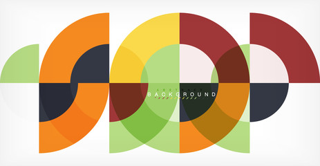 Modern circle abstract background