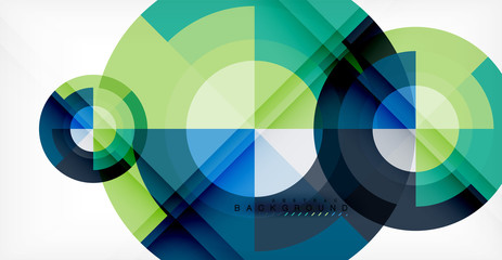 Fototapeta premium Vector circle abstract background
