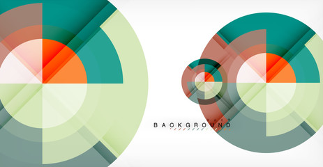 Vector circle abstract background