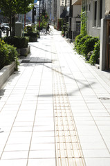 歩道　台東区　東京