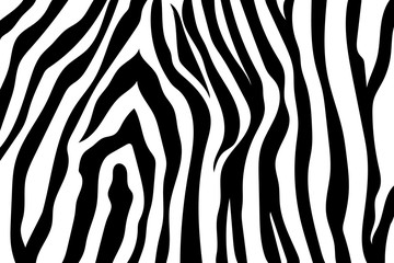 Zebra Stripes Pattern. Zebra print, animal skin, tiger stripes, abstract pattern, line background, fabric. Amazing hand drawn vector illustration. Poster, banner. Black and white artwork, monochrom