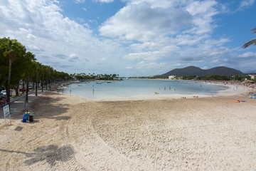 Alcudia beach, Mallorca, Balearic islands, Spain