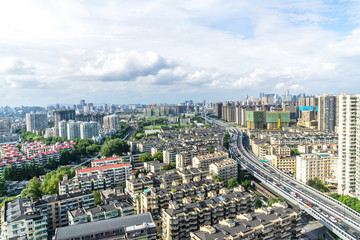 panoramic city skyline