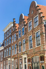 Fototapeta na wymiar Facades of old houses in Haarlem, Netherlands