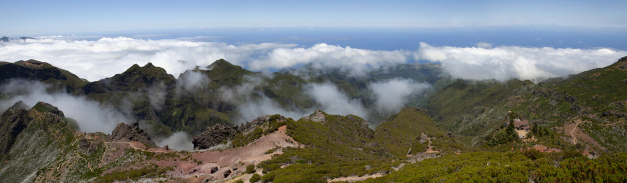 view from pico Ruivo, Madeira