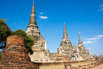 Fototapeta premium Ruins of the old city of Ayutthaya, Thailand