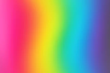 Foto op Canvas Abstract blurred rainbow background. Colorful wallpaper. Bright colors. © Lemonsoup14