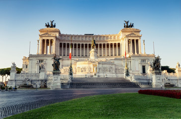 Fototapeta premium Scenic view of Roman Senate at sunrise. Travel background.