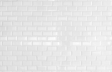 White brick wall texture background with space for text. White bricks wallpaper. Home interior...