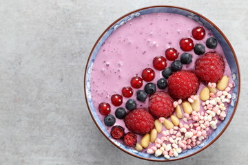 Blueberry smoothie.