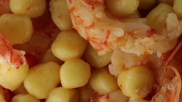 Gnocchetti di patate con gamberi