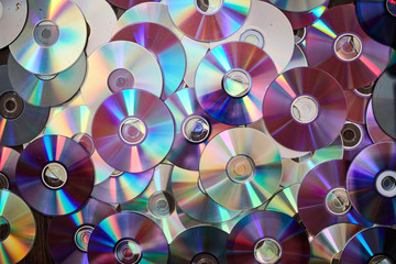 DVD and CD background. 