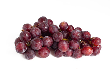 bunch of fresh grape isolated on white background