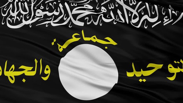 Jtj Flag, Closeup View Realistic Animation Seamless Loop - 10 Seconds Long