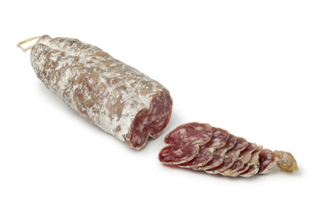  French saucisson sec and slices