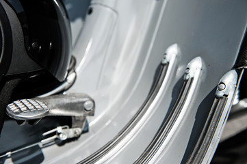 Detail einer Restaurierten scooter.