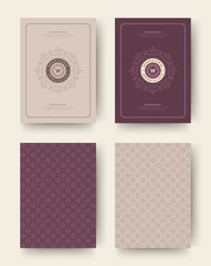 Wedding save the date invitation cards vintage typographic.