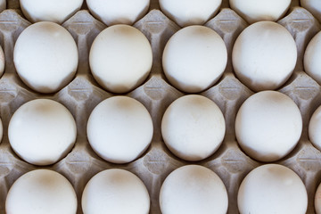 Eggs in tray. Eggs on the egg tray. a carton of fresh free range eggs