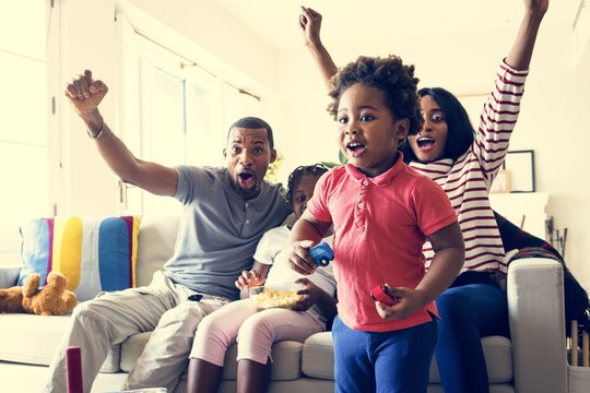 African Family Spending Time Together