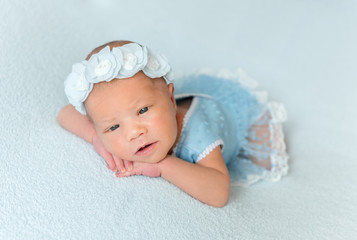 cute newborn baby girl