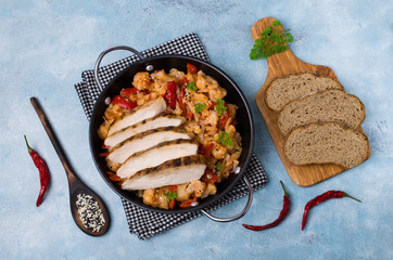 Slices of roasted meat