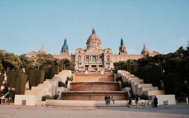 Fototapeta na wymiar Museu Nacional d'Art de Catalunya-Barcelona-Spain