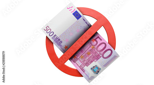 "500 Euro-Schein-Verbot" Stockfotos und lizenzfreie Bilder auf Fotolia.com - Bild 218188879