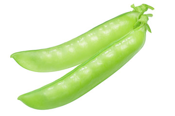 Pea pods pisum sativum, top