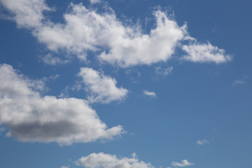 Beautiful blue sky with clouds