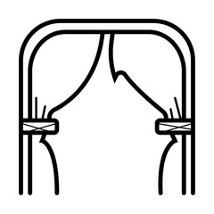 scene and curtains icon