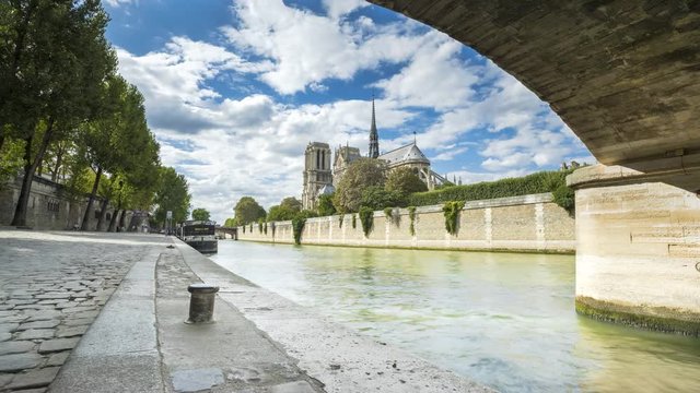 Timelapse of Notre Dame of Paris