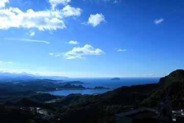 九份から望む海