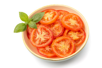 Tomatenscheiben, gewürzt