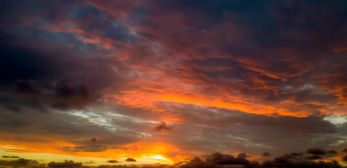 Dramatic sunset