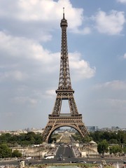 Fototapeta na wymiar Tour Eiffel juillet 2018
