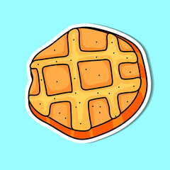 Bread of simple color illustrations