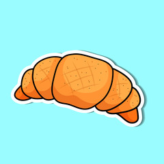 Bread of simple color illustrations