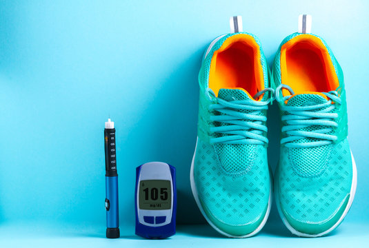 Concept of a healthy lifestyle. Diabetes. Sports diabetic. Sugar diabetes. Sports diabetics © Goffkein