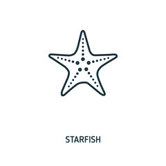 Fototapeta na wymiar Starfish creative icon. Simple element illustration. Starfish concept symbol design from beach icon collection. Can be used for web, mobile and print. web design, apps, software, print.