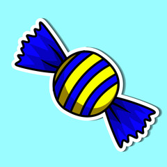 Candy of simple color illustrations