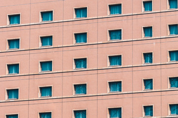 Fototapeta premium Beautiful exterior building with glass window pattern textures