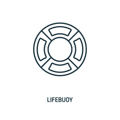 Lifebuoy creative icon. Simple element illustration. Lifebuoy concept symbol design from beach icon collection. Can be used for web, mobile and print. web design, apps, software, print.